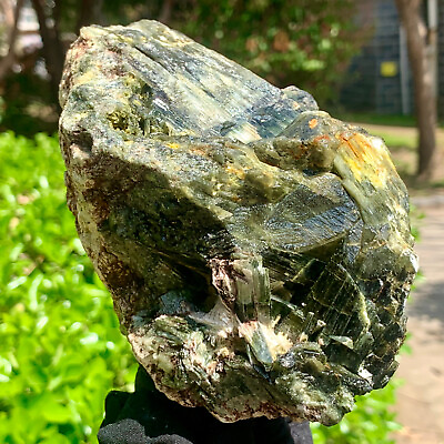 #ad 2.82LB Natural Green Tourmaline Quartz Crystal Cluster Mineral Specimen $256.50