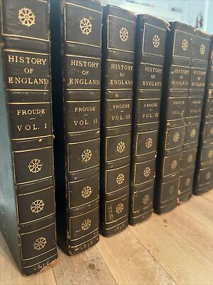 #ad History of England James A Froude 1856 Hardcover Vol. l Xll $550.00