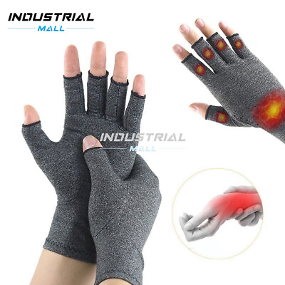#ad 1 pair Half Finger Gloves Thermal Fingerless Gloves Warm Winter for Men Womens $7.99