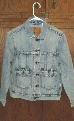 #ad Levi#x27;s Mens Frosted Style Denim Trucker Jacket New $58.00