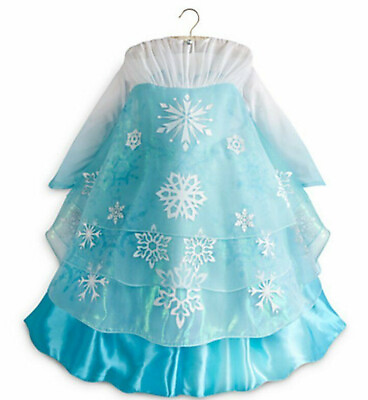#ad Frozen Elsa Dress Deluxe Costume 5 6 7 8 9 10 Official Disney Store Parks 2013 $124.99