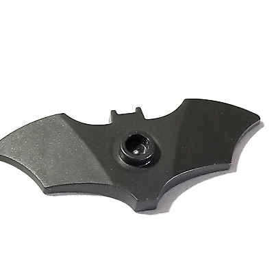 #ad LEGO Batman Batarang Weapon Tool w 1 Stud Pearl Titanium Dark Gray Part 37220e $1.75