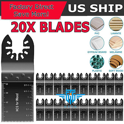 #ad #ad 20Pcs Oscillating Multi Tool saw blades Wood Metal Cut Cutter For Dewalt Fein $15.99