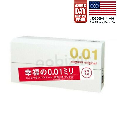 #ad Sagami Original 001 Ultra Thin Condoms 0.01mm 5 Pcs Made In Japan US Seller $14.50