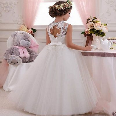 #ad Communion Party Prom Princess Pageant Bridesmaid Wedding Flower Girls Dress $47.49