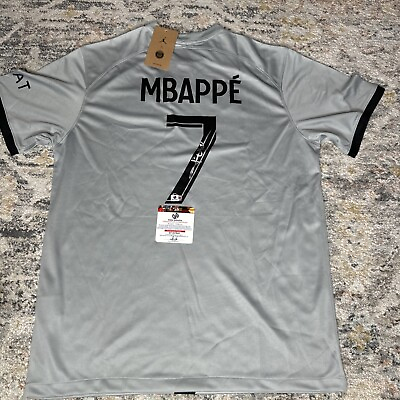 #ad #ad Autographed Kylian Mbappe PSG jersey $359.40