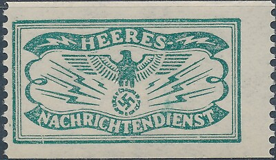 #ad Stamp Germany Revenue WWII Fascism War Era Newspaper Tax B MNH $4.95