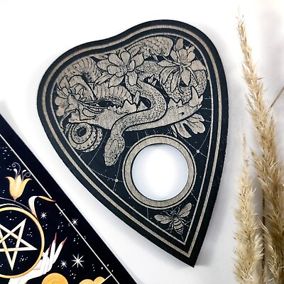 #ad Wood ouija planchette Planchette for ouija board Gothic witch decor Creepy $16.00