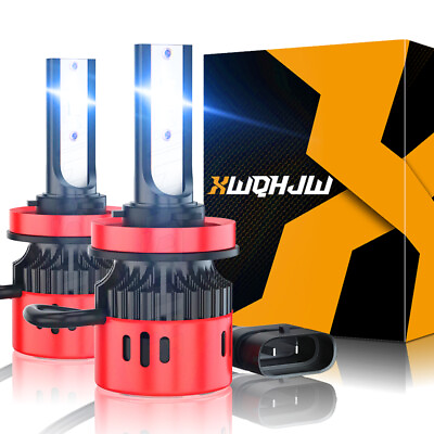 #ad 2pcs H9 H11 LED Headlight Kit Low Beam Bulb Super Bright 6000K Bulbs Free Return $31.34