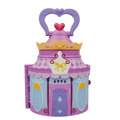 #ad My Little Pony Portable Castle House Case With Flip Card Rooms 9.5quot; $9.00