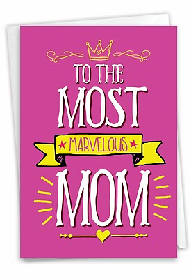 #ad 1 Funny Birthday Mother Card with Envelope Marvelous Mom Mother C9328BMG $6.89