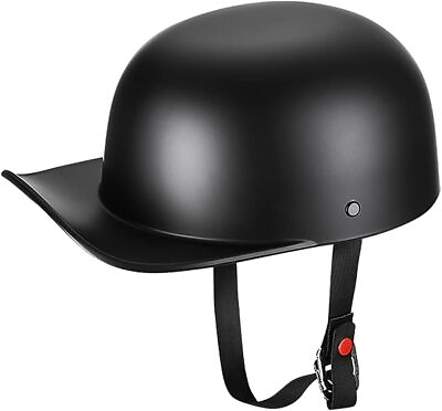 #ad Motorcycle Half Helmet Open Face Scooter Moped Jet Helmet DOT Retro Baseball Cap $39.99