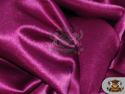 #ad Satin L#x27;amour Solid Fabric MAGENTA 60quot; Wide Sold by the yard $5.95