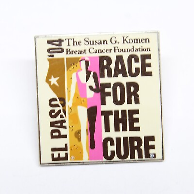 #ad El Paso 2004 Race for the Cure Susan Komen Breast Cancer Pin Lapel $4.98