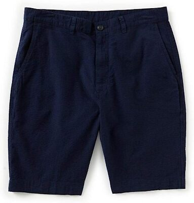 #ad NWT Big Tall Size 50 Roundtree amp; Yorke Navy Seersucker Shorts MSRP 59.50 $32.95