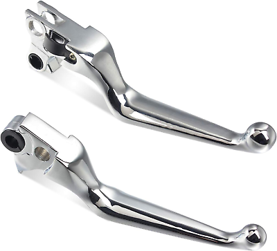 #ad NTHREEAUTO Chrome Brake Clutch Lever Motorcycle Hand Levers Compatible with 883 $32.35