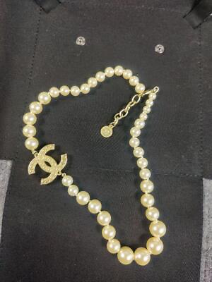 #ad CHANEL Necklace Pearl $667.27