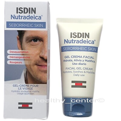 #ad Isdin Nutradeica Facial Gel Cream 50ml 1.69oz Seborrheic Skin $28.99