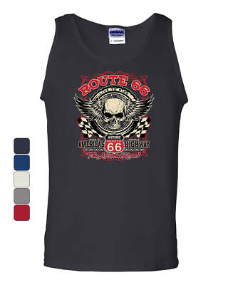 #ad Route 66 the Mother Road Tank Top Live to Ride America#x27;s Highway Sleeveless $22.95