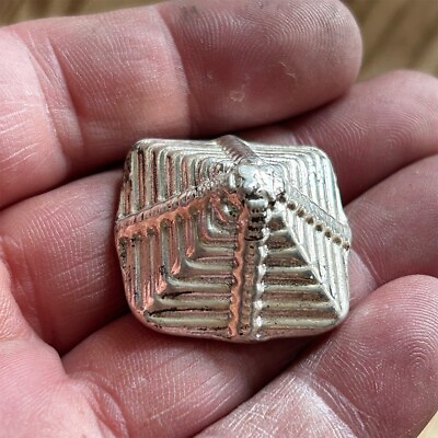 #ad 1ozt Silver Pyramid Hand Poured 999 Fine Silver GBP 36.00