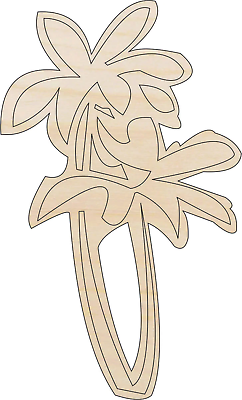 #ad Tree Palm Laser Cut Out Unfinished Wood Craft Shape TRE18 $33.40