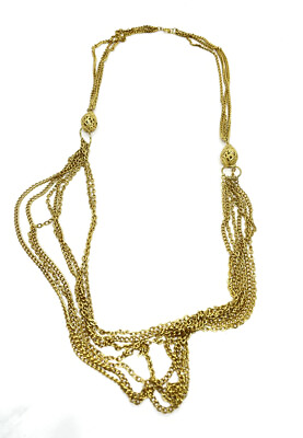 #ad Vintage 24” Filigree Multistrand Necklace $16.00
