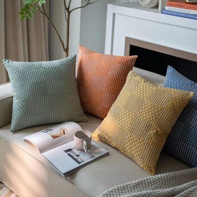 #ad Throw Pillow Covers Set of 2 Sofa Decor Cushion Cases 16quot; 18quot; 20quot; Couch Bed car $9.99