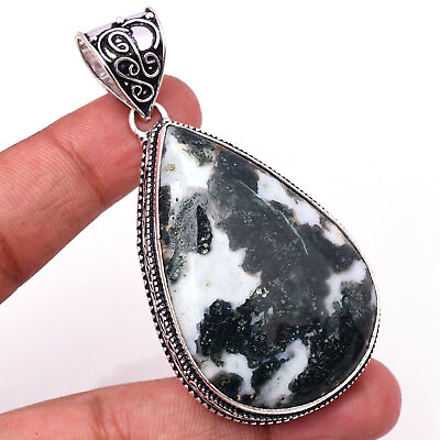 #ad Tree Agate Gemstone 925 Sterling Silver Handmade Jewelry Pendant 2.56quot; $7.87