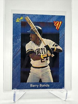 #ad 1991 Classic Barry Bonds Baseball Card #T81 Mint FREE SHIPPING $1.45