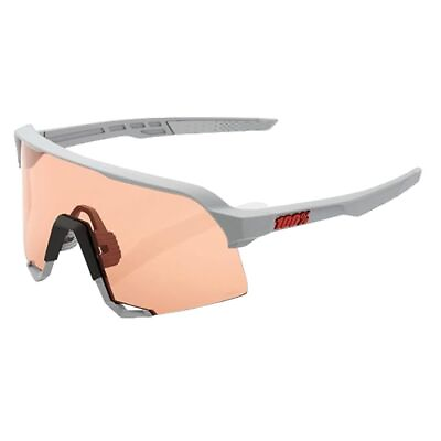 #ad 100 Percent S3 Soft Tact Stone Gray HiPER Coral Lens Sunglasses $58.99