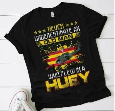#ad Vietnam Veteran Vets Flew in Huey Uh 1 Huey Helicopter T Shirt Fast ship $18.39