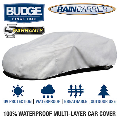 #ad Budge Rain Barrier Car Cover Fits Sedans up to 19#x27; Long Waterproof Breathable $84.96