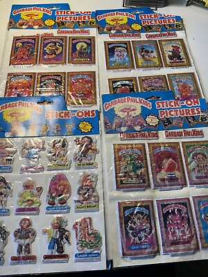 #ad Original Vintage 1986 Garbage Pail Kids Imperial Puffy Stickers Lot NIP RARE $24.99