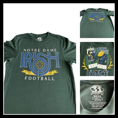 #ad NCAA Notre Dame Irish Football 2021 Tee Small The 31 years brand $32.70