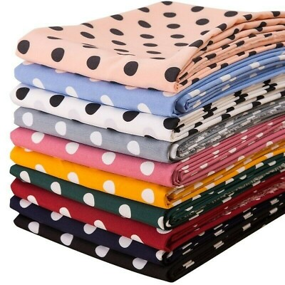 #ad Spot Polka Dot Fabric Chiffon Material Craft for Dress Blouse 100*150cm Sew Soft $19.00