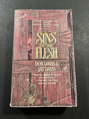 #ad SINS OF THE FLESH by Don Davis and Jay Davis VINTAGE HORROR PAPERBACK 1st Ed $15.95