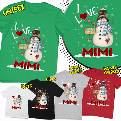 #ad Christmas Santa Snowman Snowflakes Gift Funny Family Christmas T Shirt #MC223 GBP 7.59