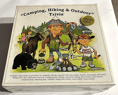 #ad CAMPING HIKING amp; OUTDOOR Trivia Board Game 2004 Edition NEW FACTORY SEALED $22.49