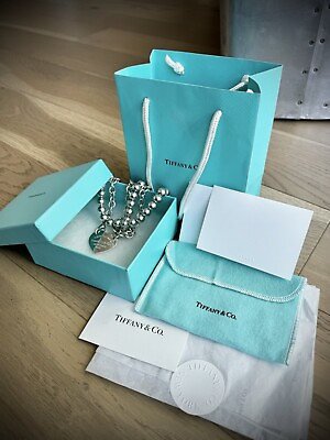 #ad Tiffany Co. Return to Tiffany Heart Tag Wrap Necklace MSRP $1050 $700.00
