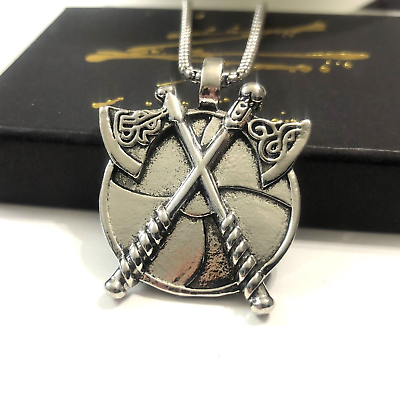 #ad Men#x27;s Vintage Viking Axe Stainless Steel Pendant Necklace Chains $12.88