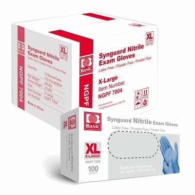 #ad 1000PCS Blue Disposable Nitrile Exam Gloves Powder Latex Free XSSMLXL Size $39.99