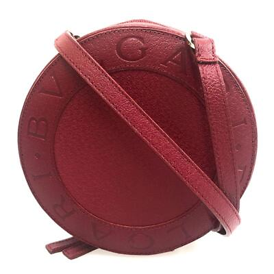 #ad Authentic Bvlgari Shoulder Bag B.Zero1 Round Pouch Red Color Round Shape VN01 $793.19