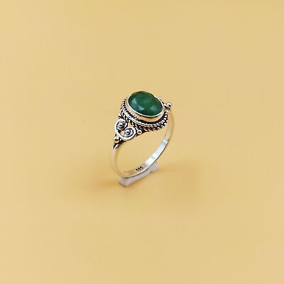 #ad Natural Sakota Mine Emerald Ring 925 Sterling Silver Women#x27;s Jewelry $9.87
