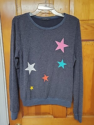#ad WILDFOX STAR SCATTER BAGGY JUMPER SWEATSHIRT SIZE SMALL $18.00