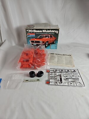 #ad #ad New 1981 Monogram #x27;70 Boss Mustang Model Kit 1 24 Scale p $24.99