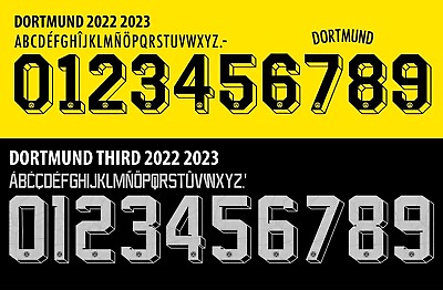 #ad Nameamp;Number Set For Borussia Dortmund Bundesliga 2022 2023 Home Football Soccer $14.99