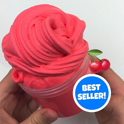 #ad SCENTED Cherry Bomb Butter Slime Stretchy Thick Daiso Clay Butter Slime $10.49