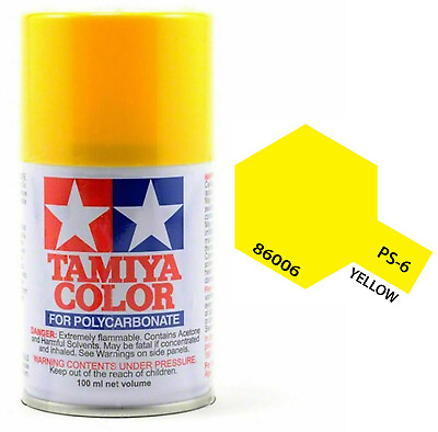 #ad #ad Tamiya 86006 PS 6 Yellow Polycarbonate Lexan RC Spray Paint 100ml US $7.75