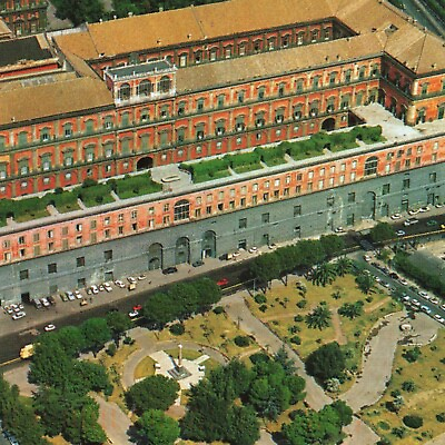 #ad Naples Italy ITA Royal Palace Chrome FPO Fleet Post Office Cancel Stamp Postcard $6.01