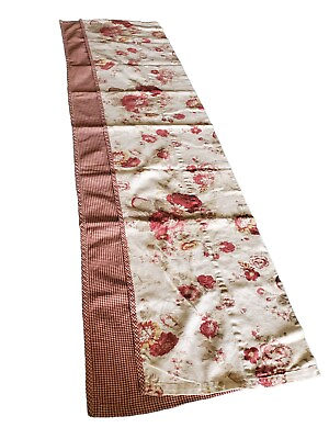 #ad Waverly Cream Red Floral Garden Room Valance 64quot; X 18quot; $29.00